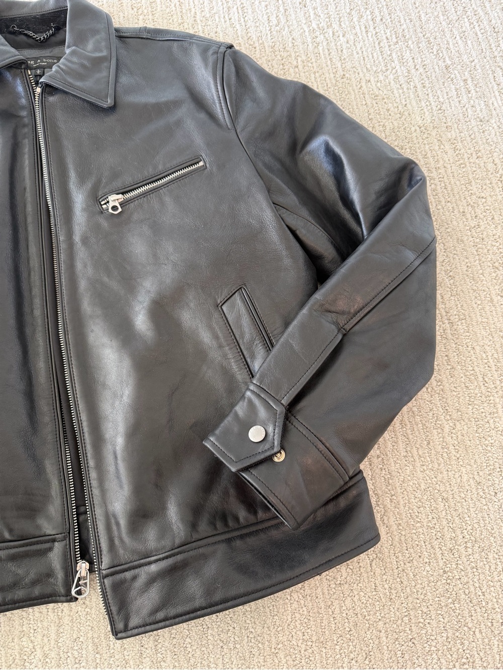 Men’s Rag & Bone Leather jacket - Picture 3 of 8
